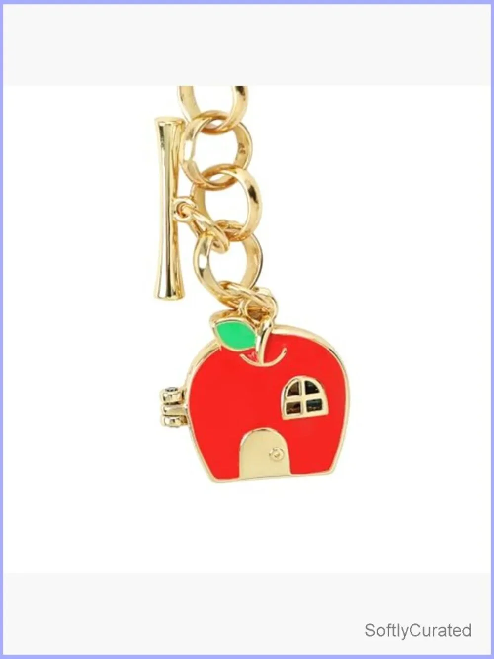 Hello Kitty Apple House Gold Locket Bracelet